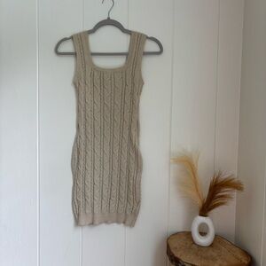 SHEIN Cream Knit Sweater